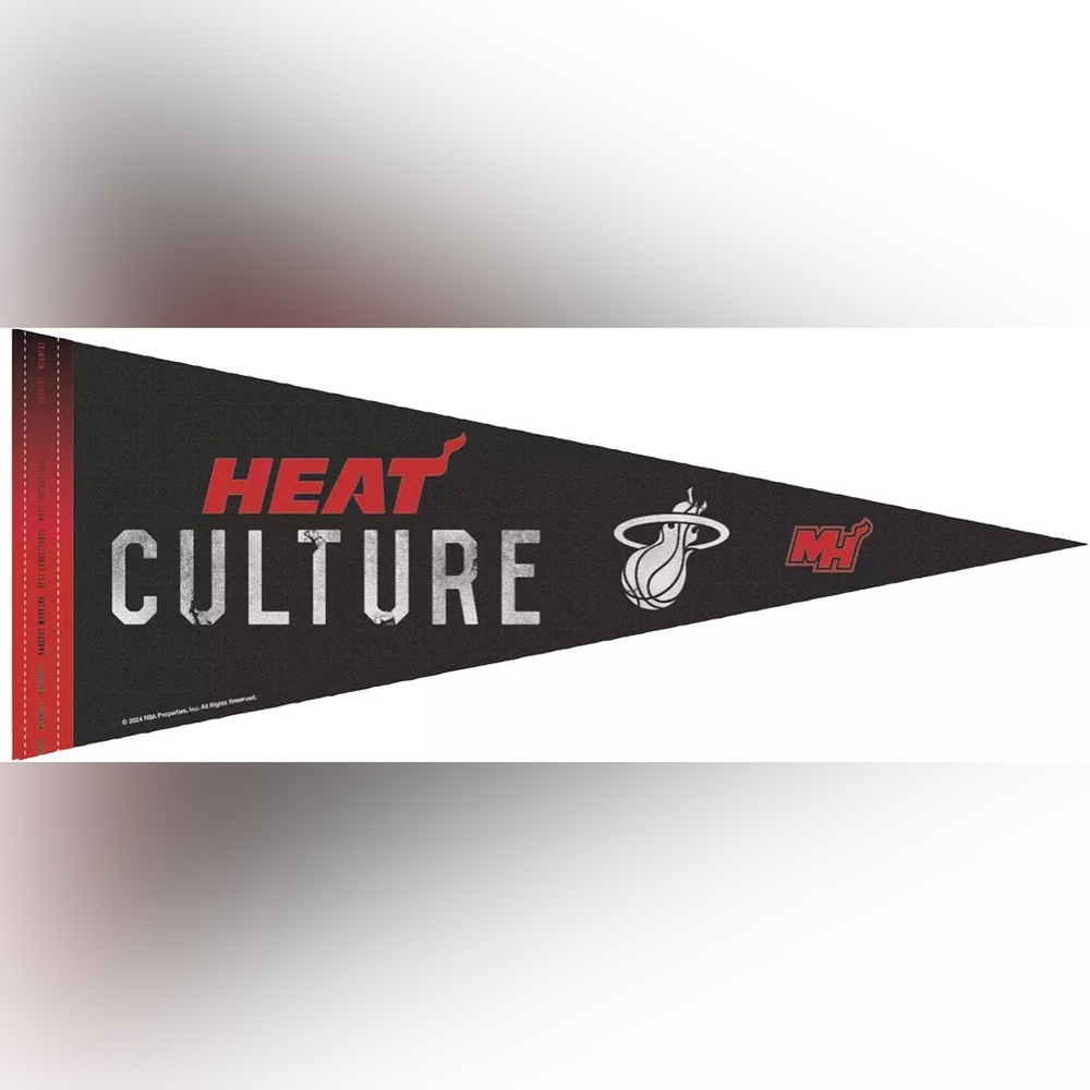 Miami Heat “Heat Culture” City Edition Locker Room Pennant, NWT